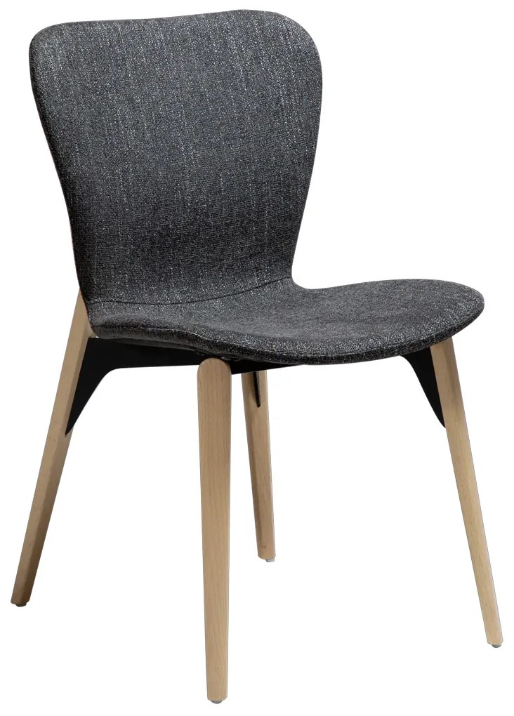 Dan-Form Paragon Design Stoel Zwart Boucle Met White-washed Eiken
