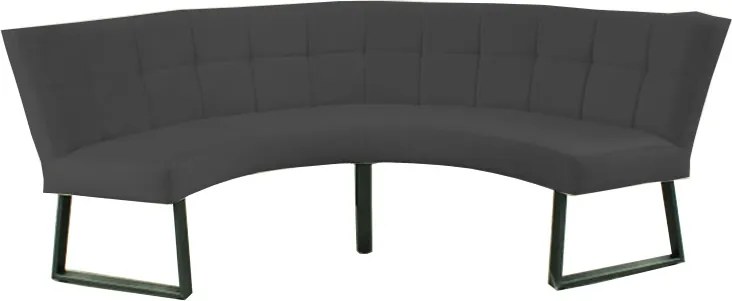 Eetkamerbank - Amsterdam - stof Element donkergrijs 22 - geschikt voor tafel 150 cm