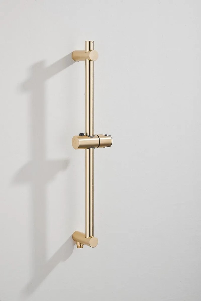 Saniclear Evolution inbouw regendouche met glijstang en 2 standen handdouche geborsteld messing - mat goud