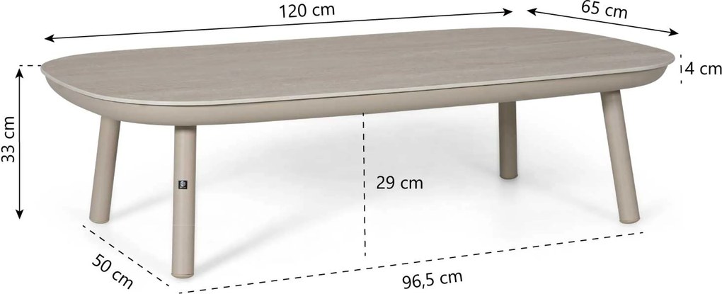 Stoel en Bank Loungeset 5 personen Rope Zand/Beige Santika Furniture Santika