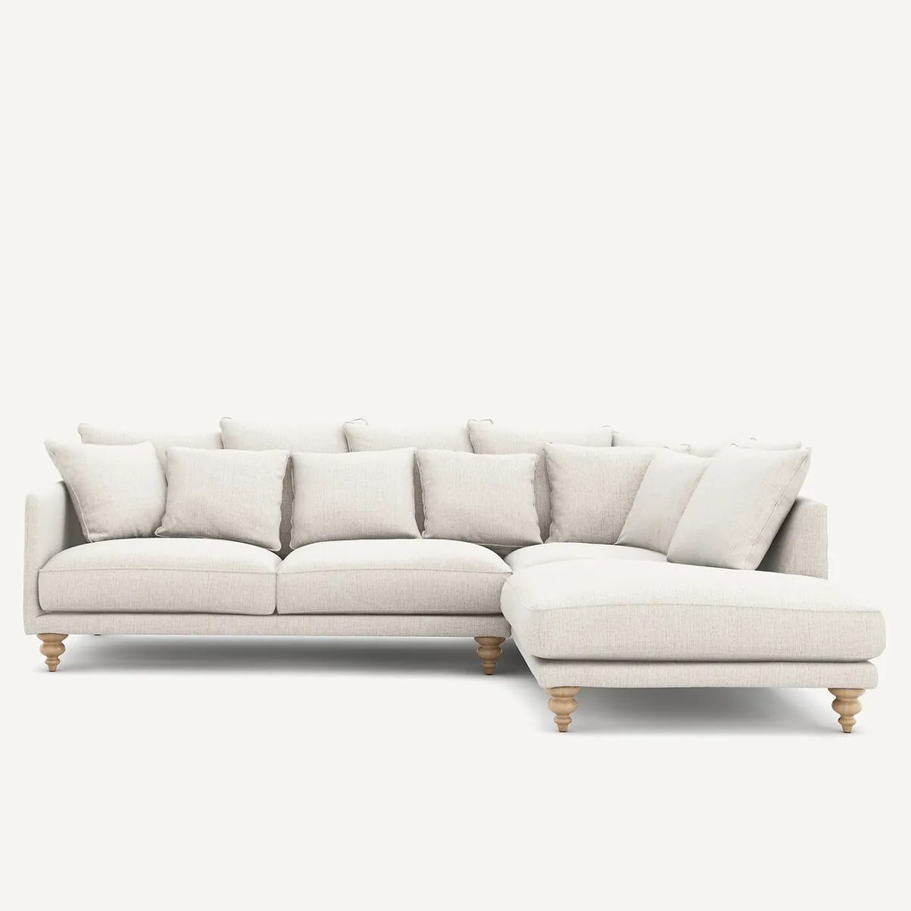 Hoekbank, in gevlekt canvas, LAZARE
