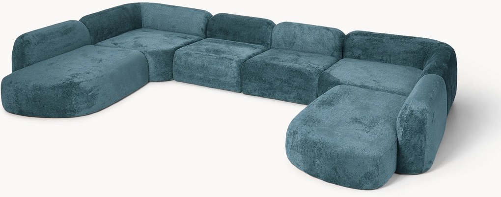 XL modulaire teddy bouclé bank Wolke