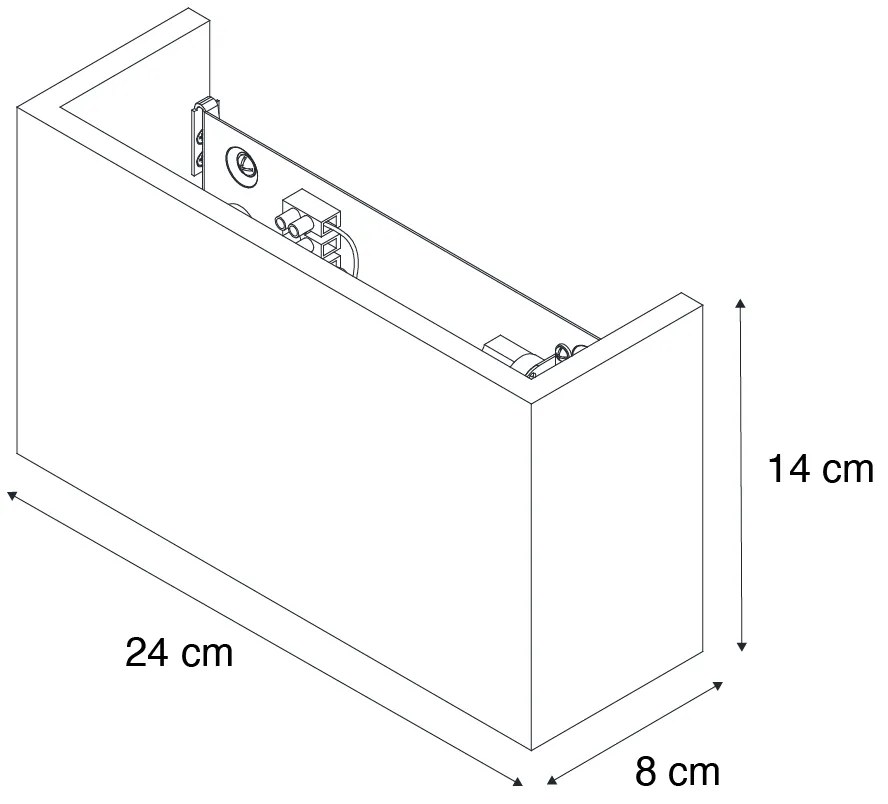 Landelijke wandlamp eiken hout 2-lichts - Otan Landelijk G9 Binnenverlichting Lamp