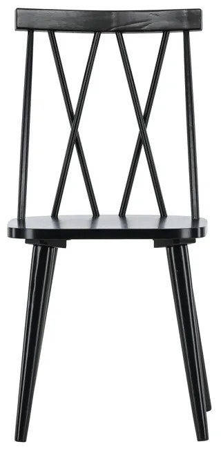 Jörn Eetkamerstoel Lena  - Zwart - Rubberhout - Jörn