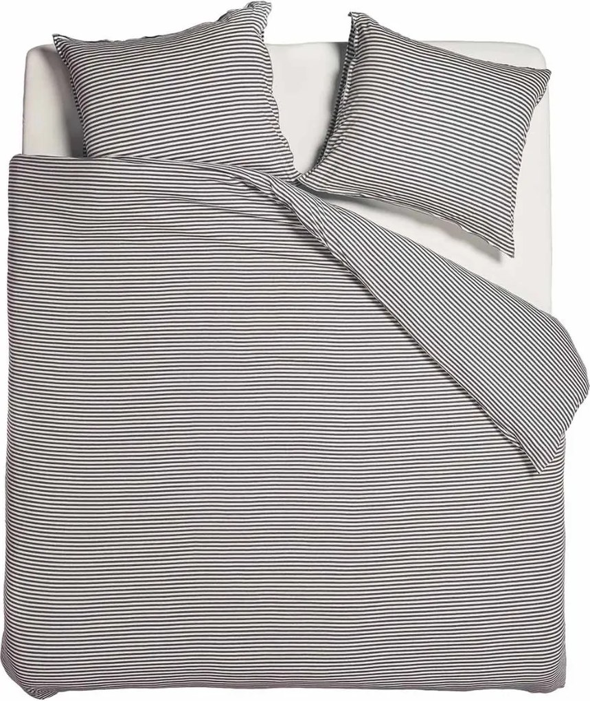 vtwonen Comfy Stripe Dekbedovertrek Grey – Bij Swiss Sense