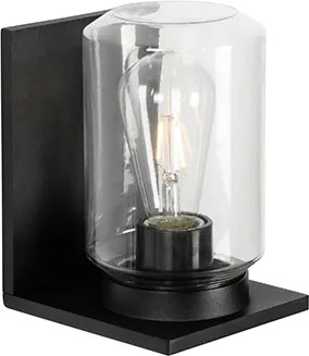 Moderne wandlamp zwart IP54 - Marshall
