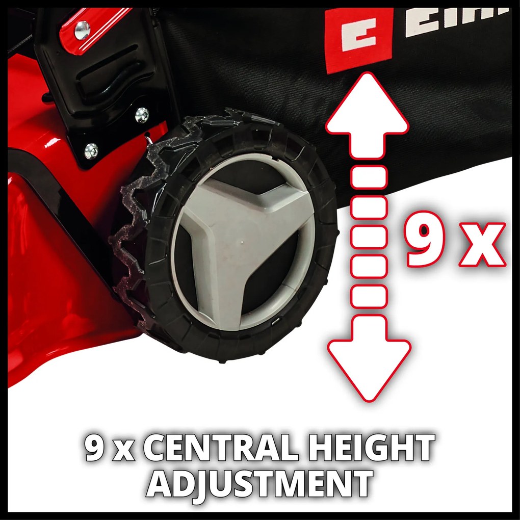 Einhell GC-PM 46/5 S Benzine grasmaaier - 46cm Breed - Achterwielaandrijving