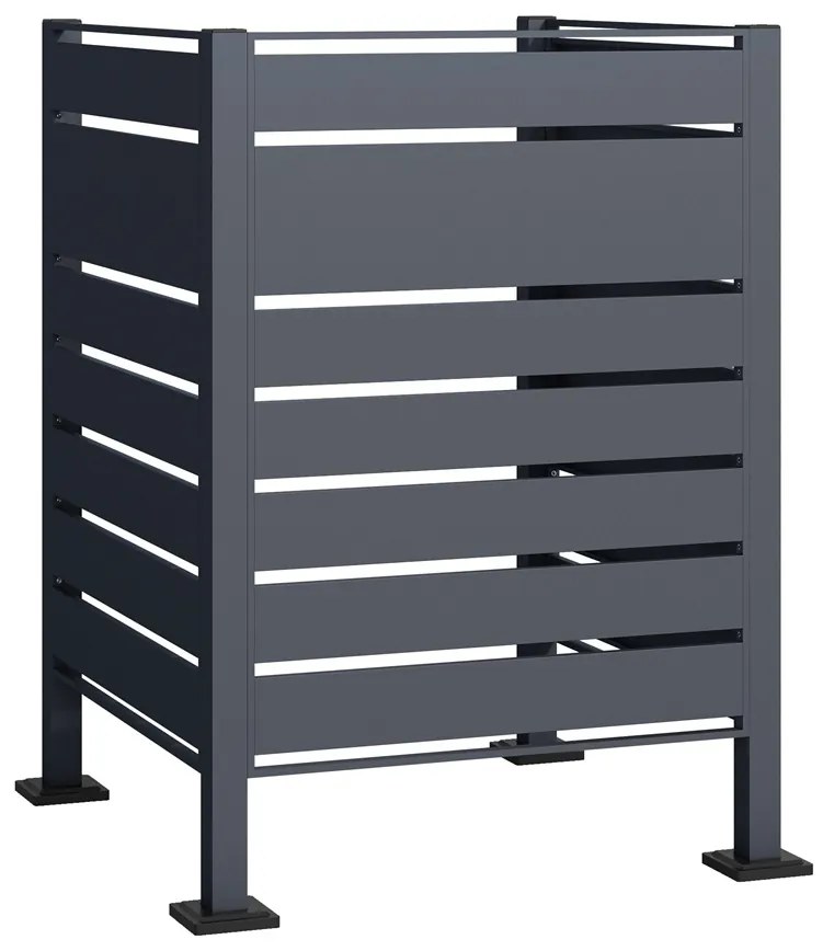 Afvalemmerhoes 120l of 240l Halen CoverTech antraciet