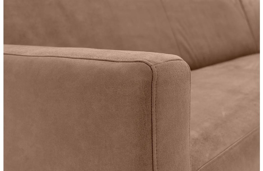 Goossens  Key West bruin, micro leer, 2-zits, modern design