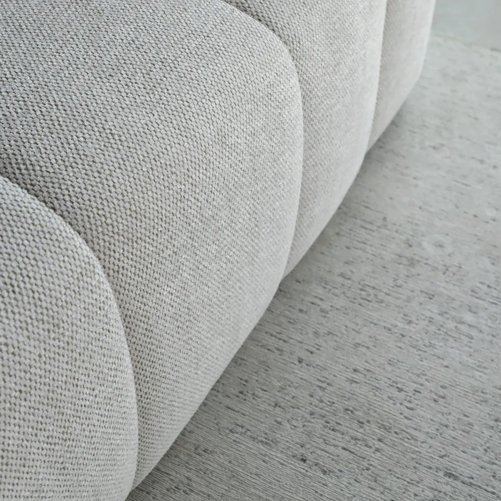 PEPP Interiors Wave Hoekbank Met Ruiten Ivoor