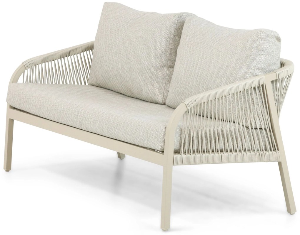 Stoel en Bank Loungeset 5 personen Aluminium/rope Taupe Lifestyle Garden Furniture Biagio