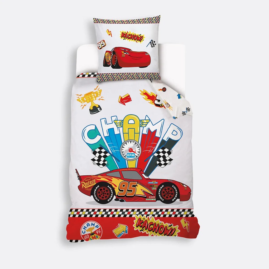 Bedset in katoen, Cars Flash Mc Queen