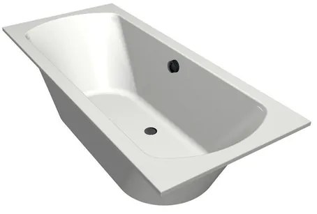 Xenz Lagoon Duobad - 180x80x53 - afvoer Midden - acryl - wit 6928-01