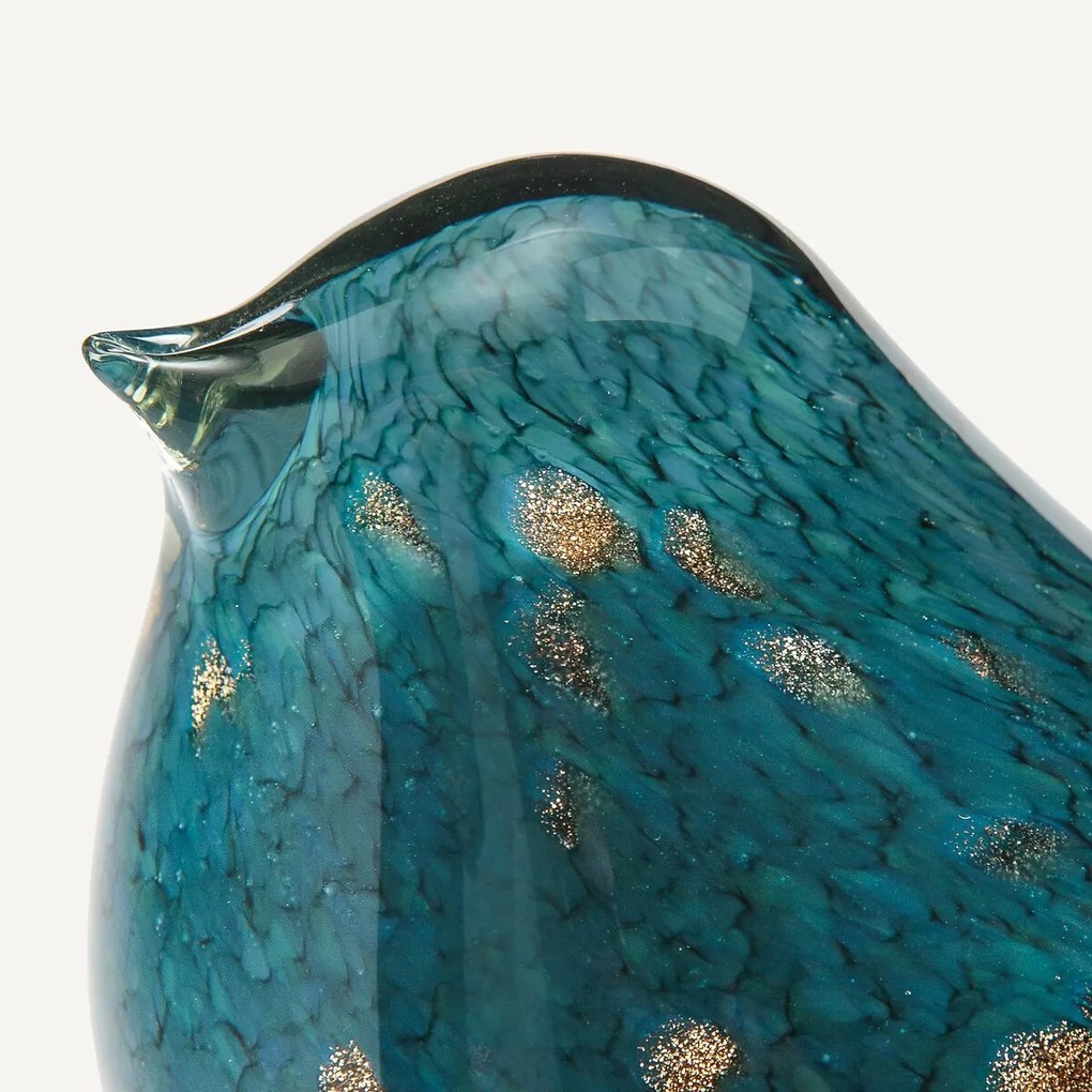Decoratieve vogel in glas Abby