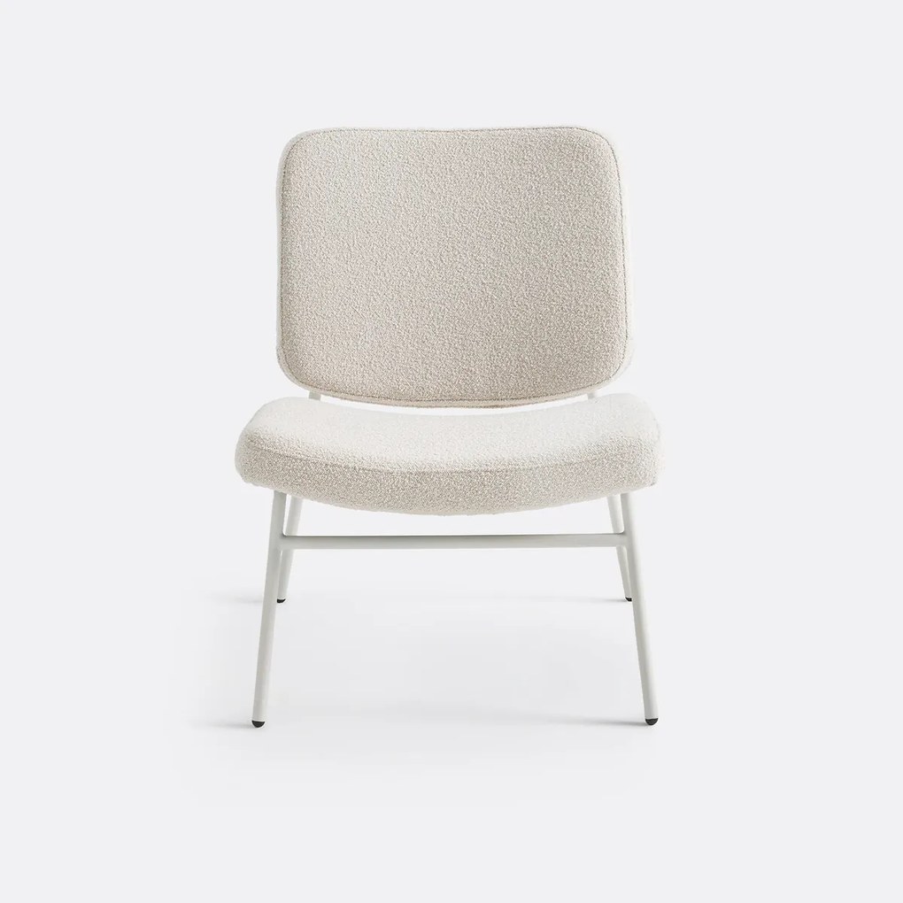 Fauteuil van bouclette Sarlia