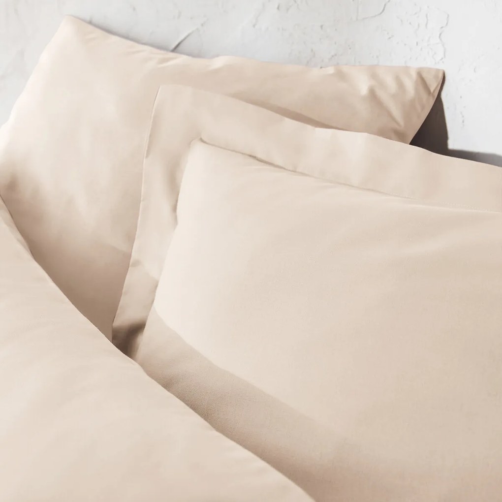 Dekbedovertrek met rits in effen katoen, Scénario