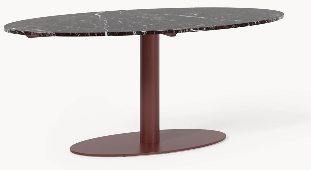 Ovale marmeren eettafel Miley, in verschillende formaten