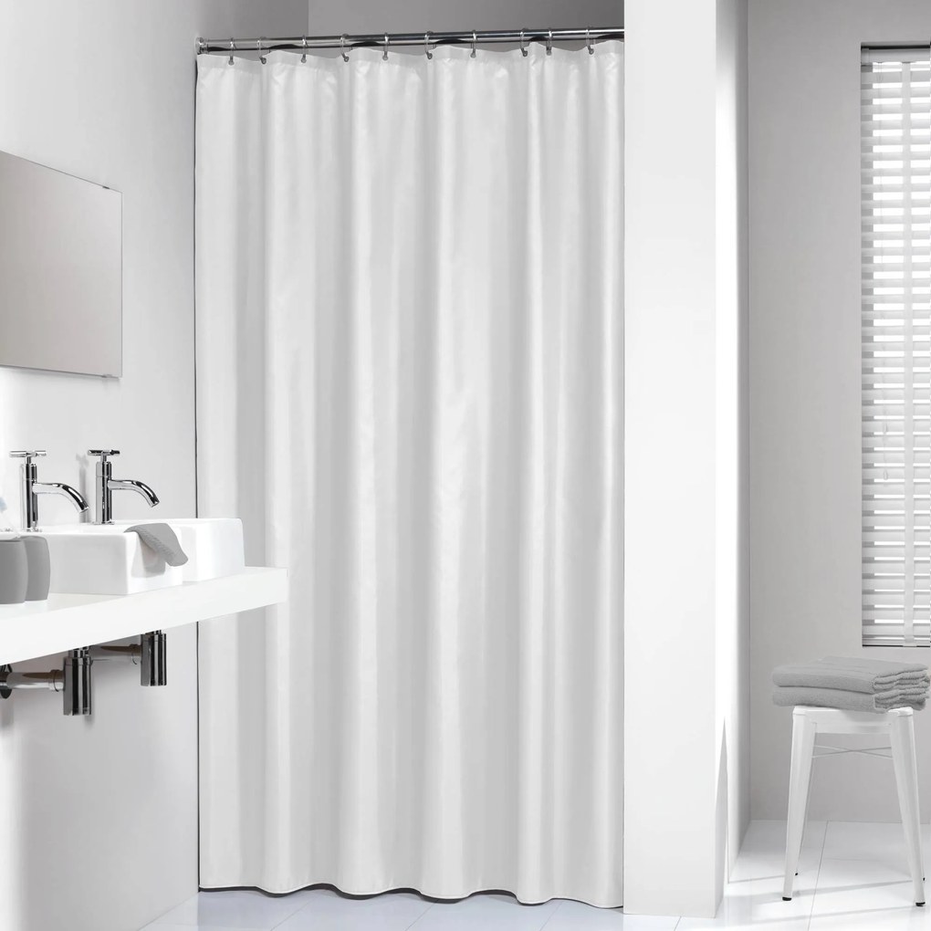 Sealskin Douchegordijn Textiel Madeira 200x180cm Wit