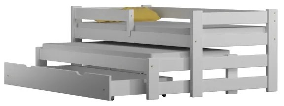 Peuter Wit Onderschuifbed - Gabriel For Kids Kinderen Peuter Junior 5056231720786 Children's Beds Home, 160x80, Nee, 11 cm schuim/kokos/boekweitmatra