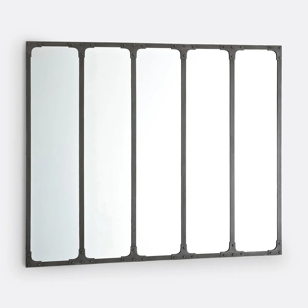 Metalen spigel in industriële stijl 144x120 cm, Lenaig