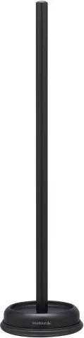Toiletrolhouder Sealskin Acero RVS Zwart met Reserve 13.2x49cm
