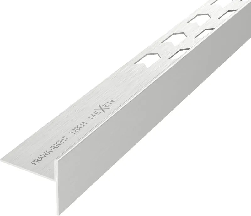 Mexen Line-B vloerafvoerstrip 120 cm rechts, inox - 181001120R