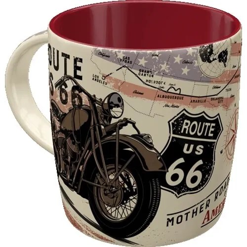 Koffie mok Route 66 - Bike Map