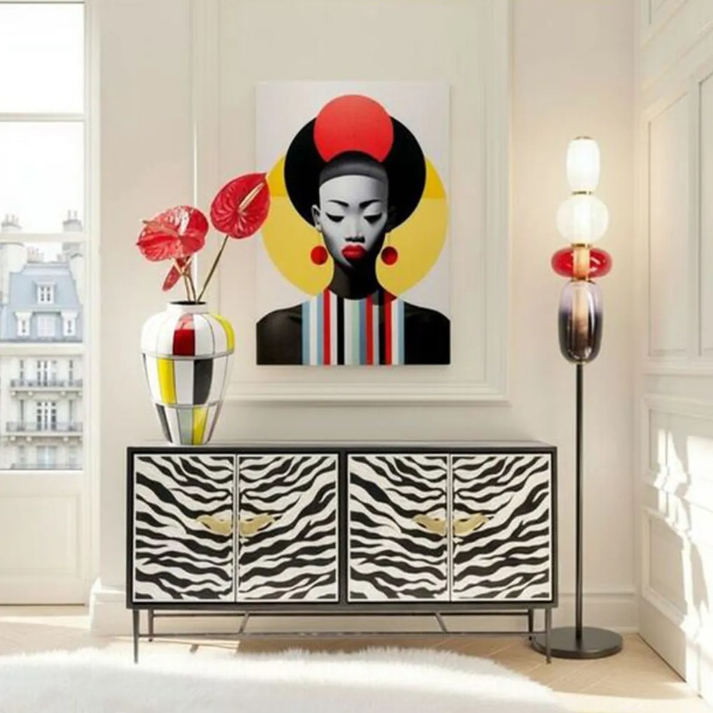 Kare Design Muse Glazen Wanddecoratie Rood