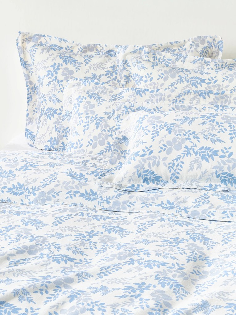 Dekbedovertrek Pola met bladprint