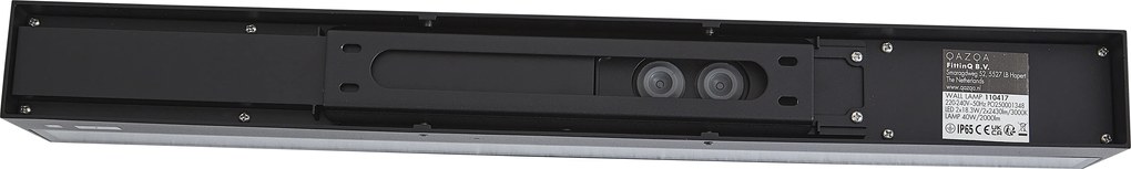 Industriële buiten wandlamp zwart 55cm incl. LED IP65 - Hannah