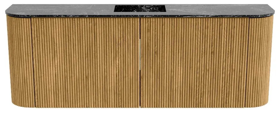 Mondiaz Joya DLux 115cm toiletmeubel ronding links/rechts oak met wastafel faye midden zonder kraangat lava