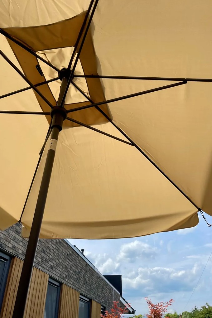 Madison stokparasol Delos luxe Ecru 200x300 cm.