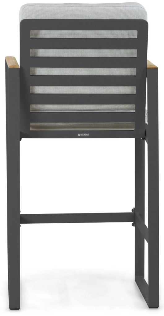 Barstoel Aluminium Grijs-antraciet Lifestyle Garden Furniture Faro