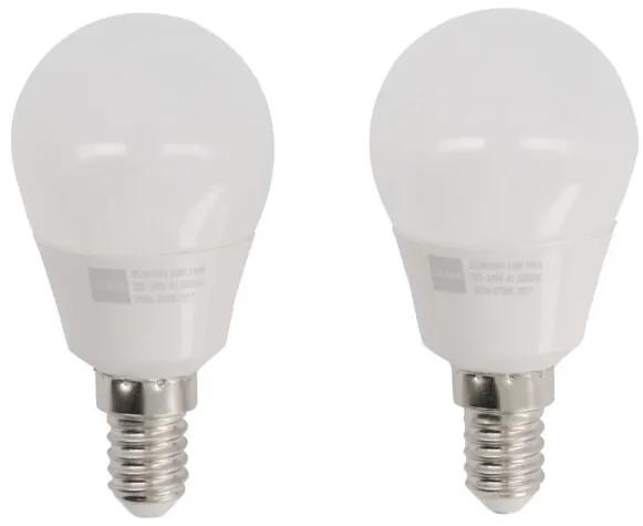 LED Lamp 25W - 250 Lm - Kogel - Mat - 2 Stuks (wit)