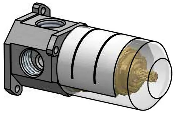 Hotbath inbouwdeel voor 2 functies omstel HBCB011