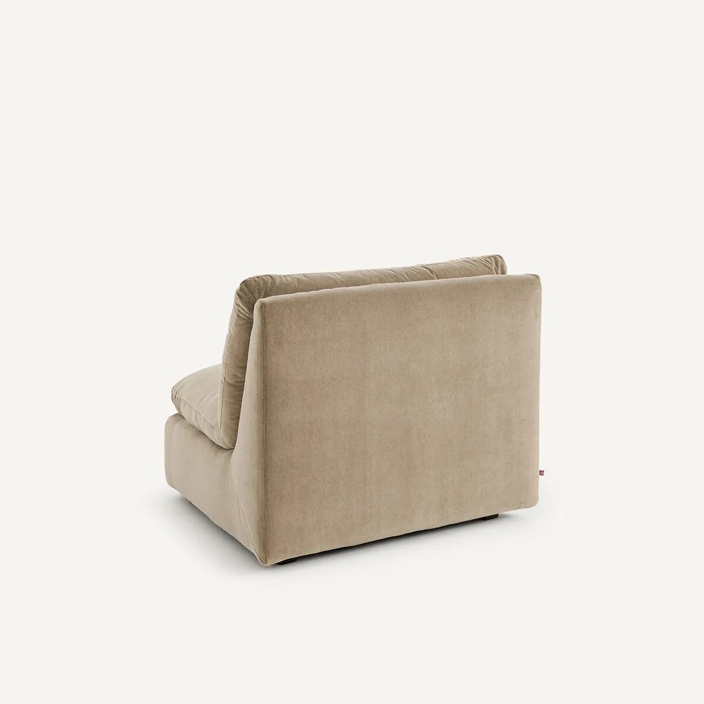 Modulaire hoek in stonewashed fluweel, GIULIANO