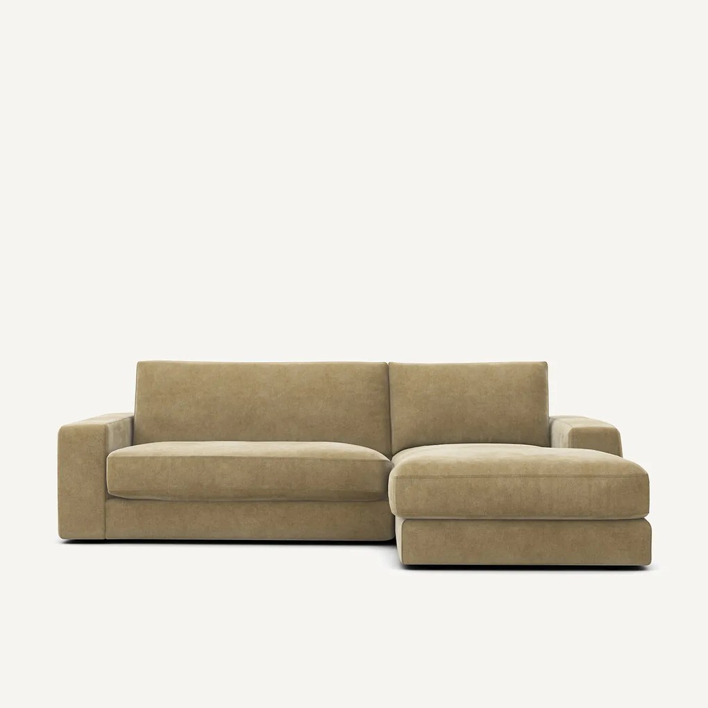 Stonewashed fluwelen hoekbank, SKANDER