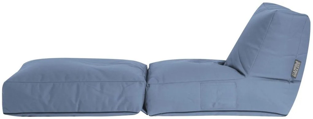 Zitzak/Loungebed Twist Outdoor Plus - Blue