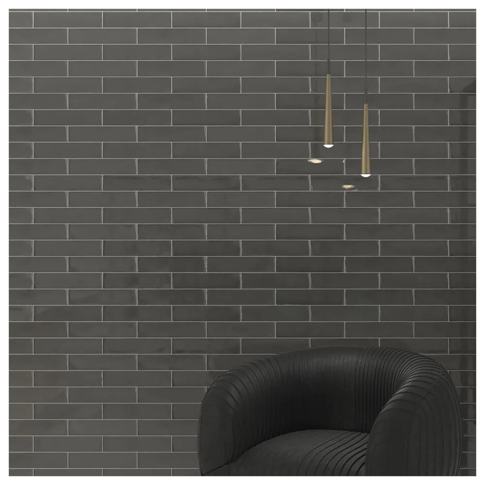 Wandtegel 7,5x30 Cm Cifre Soul Grey Glans RBT165