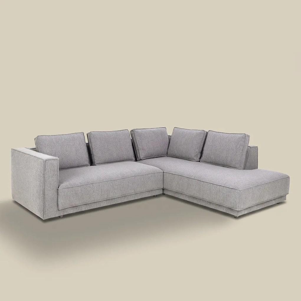 Hoekbank Grijs Boucle Hoek Rechts