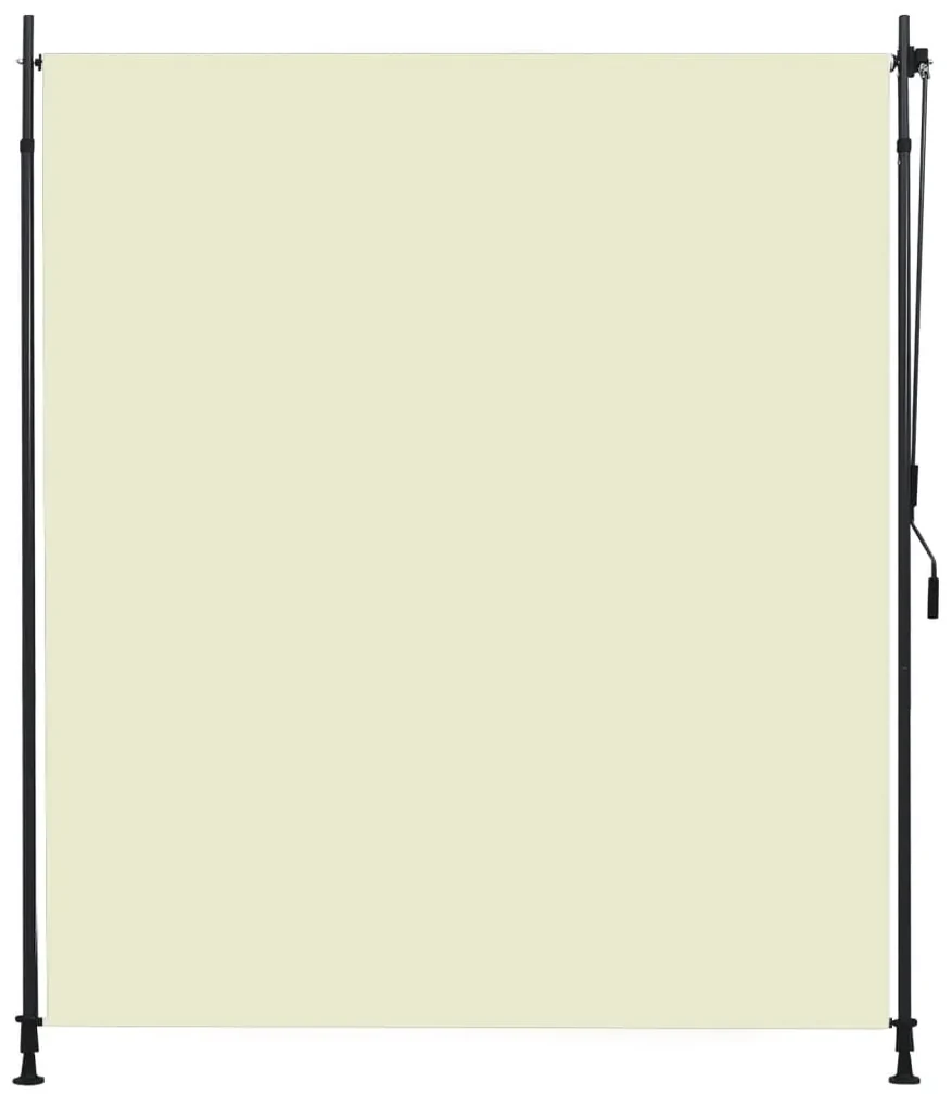 vidaXL Rolgordijn voor buiten 200x270 cm crème