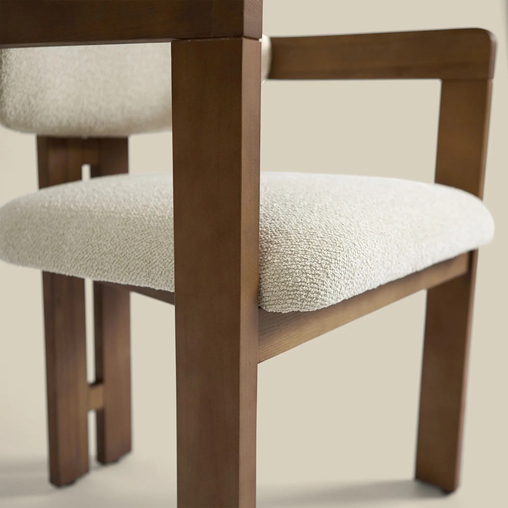 Wabi Sabi Eetkamerstoel Met Armleuning Naturel
