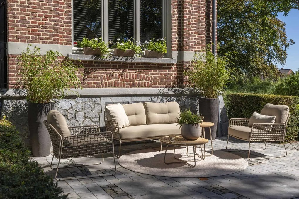 Taste by 4 Seasons Albano 2,5-zits loungebank latte SALE  Loungebank    taupe weerbestendig