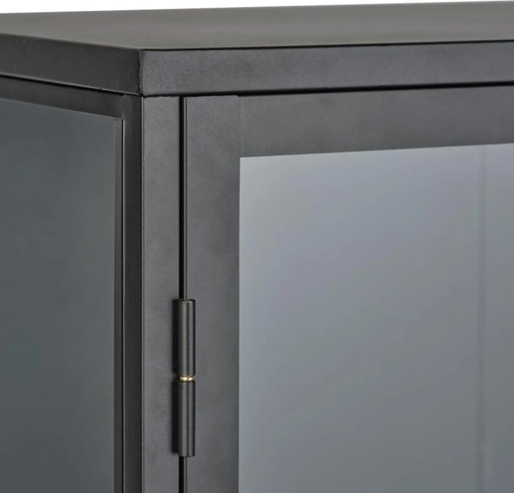 Sidetable Met Glazen Deuren - 132 X 40cm.