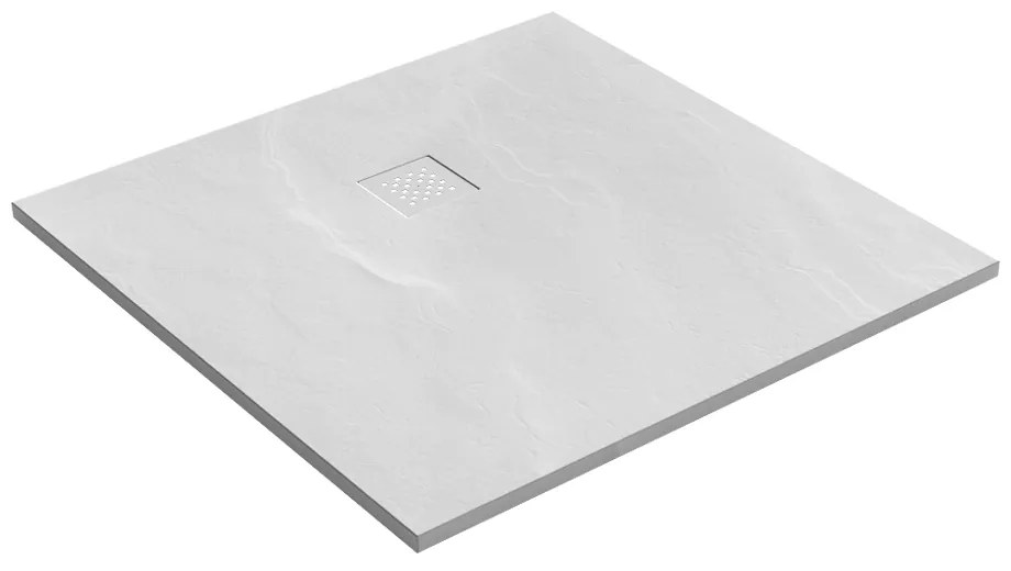 Brauer Crag douchebak 100x100x3cm mat wit