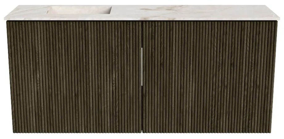 Mondiaz Joya DLux 90cm toiletmeubel shadow met wastafel faye links 1 kraangat frappe