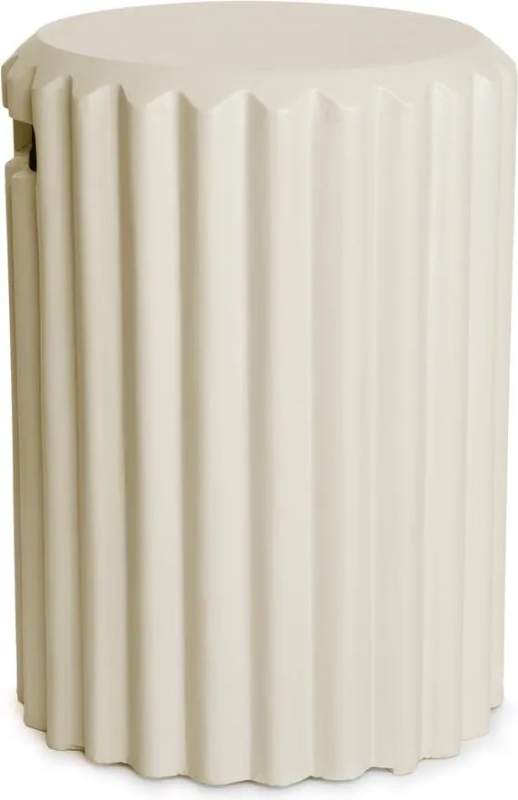 Happy Cocooning Enclosure Rib Bijzettafel - Oyster Beige - Composiet
