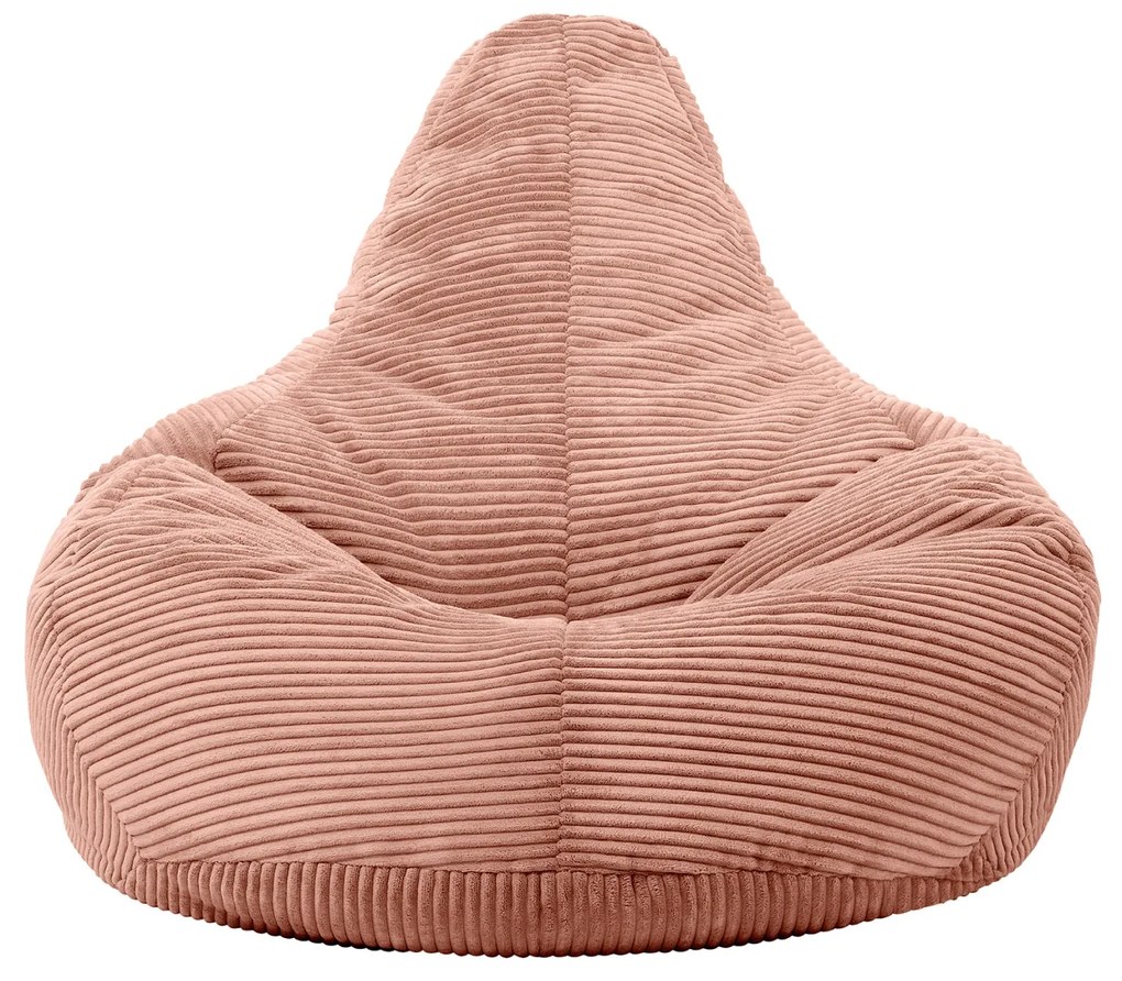 Cloudy Cord Zitzak Stoel - Roze