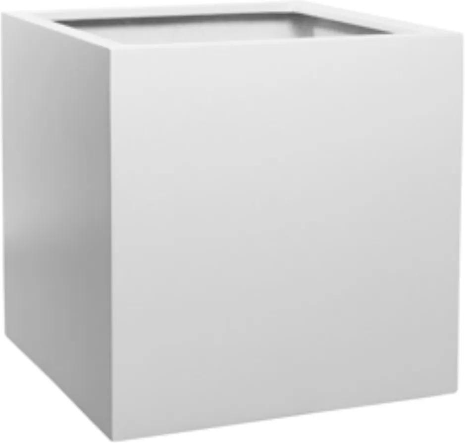 Bloempot Block xl essential 60x60x60 cm matte white vierkant