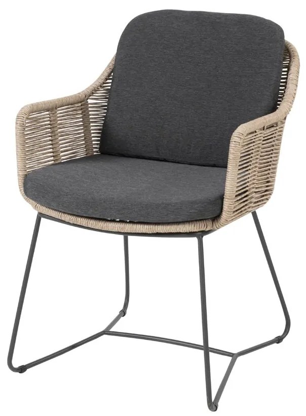 Taste by 4 Seasons Belmond dining set naturel met Prado tafel ellips blad 240 x 115 cm SALE      beige weerbestendig